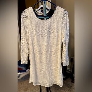 Kori Cream Lace Long Sleeve Dress